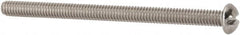 Value Collection - #8-32 UNC, 2-1/2" Length Under Head Slotted Drive Machine Screw - Round Head, Grade 18-8 Stainless Steel, Uncoated, Without Washer - Benchmark Tooling