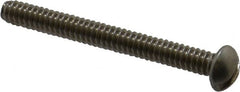 Value Collection - #10-24 UNC, 1-3/4" Length Under Head Slotted Drive Machine Screw - Round Head, Grade 18-8 Stainless Steel, Uncoated, Without Washer - Benchmark Tooling
