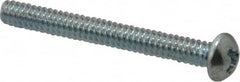 Value Collection - #10-32 UNF, 1" Length Under Head Slotted Drive Machine Screw - Round Head, Grade 18-8 Stainless Steel, Uncoated, Without Washer - Benchmark Tooling