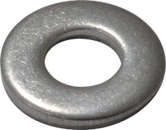 Value Collection - #10 Screw, Grade 18-8 Stainless Steel Standard Flat Washer - 7/32" ID x 1/2" OD, 0.049" Thick - Benchmark Tooling