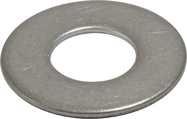 Value Collection - 1/2" Screw, Grade 18-8 Stainless Steel Standard Flat Washer - 17/32" ID x 1-1/16" OD, 0.095" Thick - Benchmark Tooling