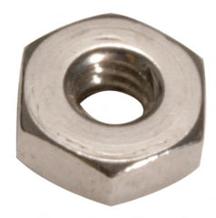 Made in USA - #2-56 UN Steel Right Hand Machine Screw Hex Nut - 3/16" Across Flats, 0.066" High, Cadmium-Plated Finish - Benchmark Tooling