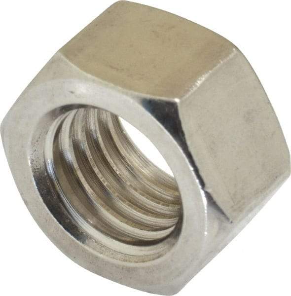 Value Collection - 3/4-10 UNC Stainless Steel Right Hand Hex Nut - 1-1/8" Across Flats, 41/64" High, Uncoated - Benchmark Tooling