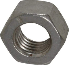 Value Collection - 5/16-24 UNF Stainless Steel Right Hand Hex Nut - 1/2" Across Flats, 17/64" High, Uncoated - Benchmark Tooling