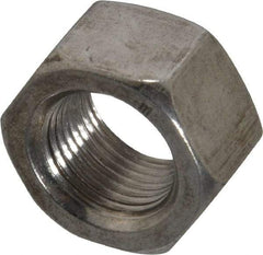 Value Collection - 3/4-16 UNF Stainless Steel Right Hand Hex Nut - 1-1/8" Across Flats, 41/64" High, Uncoated - Benchmark Tooling