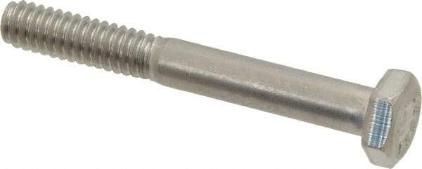 Value Collection - 1/4-20 UNC, 2" Length Under Head Hex Head Cap Screw - Grade 18-8 Stainless Steel, 7/16" Hex - Benchmark Tooling