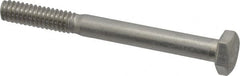Value Collection - 1/4-20 UNC, 2-1/2" Length Under Head Hex Head Cap Screw - Grade 18-8 Stainless Steel, 7/16" Hex - Benchmark Tooling
