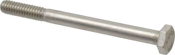 Value Collection - 1/4-20 UNC, 3" Length Under Head Hex Head Cap Screw - Grade 18-8 Stainless Steel, 7/16" Hex - Benchmark Tooling