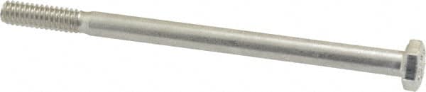 Value Collection - 1/4-20 UNC, 4" Length Under Head Hex Head Cap Screw - Grade 18-8 Stainless Steel, 7/16" Hex - Benchmark Tooling