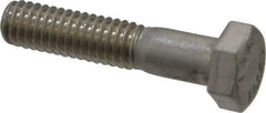 Value Collection - 5/16-18 UNC, 1-1/2" Length Under Head Hex Head Cap Screw - Grade 18-8 Stainless Steel, 1/2" Hex - Benchmark Tooling