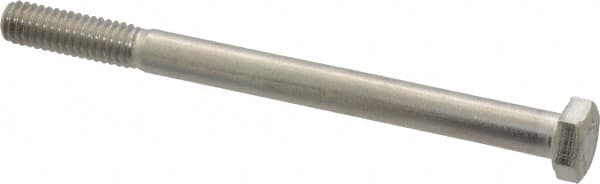 Value Collection - 5/16-18 UNC, 4" Length Under Head Hex Head Cap Screw - Grade 18-8 Stainless Steel, 1/2" Hex - Benchmark Tooling