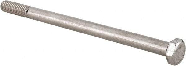 Value Collection - 5/16-18 UNC, 5" Length Under Head Hex Head Cap Screw - Grade 18-8 Stainless Steel, 1/2" Hex - Benchmark Tooling