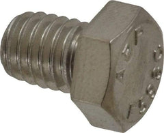 Value Collection - 3/8-16 UNC, 1/2" Length Under Head Hex Head Cap Screw - Grade 18-8 Stainless Steel, 9/16" Hex - Benchmark Tooling