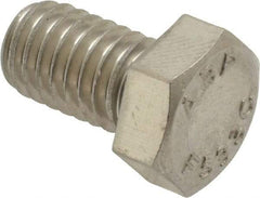 Value Collection - 3/8-16 UNC, 5/8" Length Under Head Hex Head Cap Screw - Grade 18-8 Stainless Steel, 9/16" Hex - Benchmark Tooling