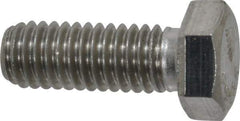 Value Collection - 3/8-16 UNC, 1" Length Under Head Hex Head Cap Screw - Grade 18-8 Stainless Steel, 9/16" Hex - Benchmark Tooling