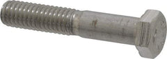 Value Collection - 3/8-16 UNC, 2" Length Under Head Hex Head Cap Screw - Grade 18-8 Stainless Steel, 9/16" Hex - Benchmark Tooling