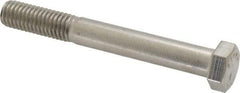 Value Collection - 1/2-13 UNC, 4" Length Under Head Hex Head Cap Screw - Grade 18-8 Stainless Steel, 3/4" Hex - Benchmark Tooling