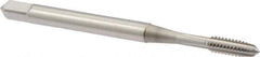 OSG - #4-40 UNC 2B 4 Flute Nitride Finish Cobalt Straight Flute Standard Hand Tap - Plug, Right Hand Thread, 9/16" OAL, 0.141" Thread Length, Oversize - Exact Industrial Supply