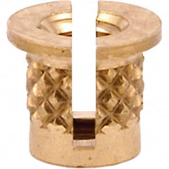 E-Z LOK - Press Fit Threaded Inserts Type: Flanged For Material Type: Plastic - Benchmark Tooling