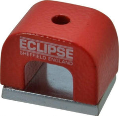 Eclipse - 1 Hole, 3/16" Hole Diam, 51/64" Overall Width, 1-3/16" Deep, 51/64" High, Alnico Power Magnets - 0.3" Pole Width, 550°C Max Operating Temp, Grade 5 Alnico - Benchmark Tooling