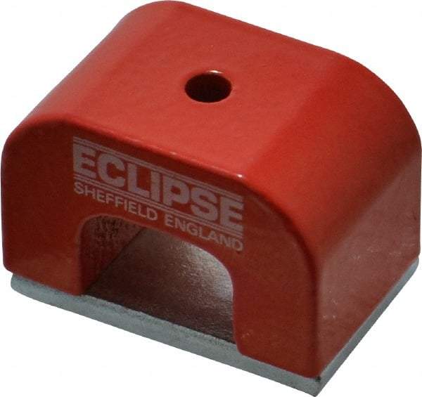 Eclipse - 1 Hole, 3/16" Hole Diam, 1" Overall Width, 1-37/64" Deep, 1" High, Alnico Power Magnets - 0.39" Pole Width, 550°C Max Operating Temp, Grade 5 Alnico - Benchmark Tooling