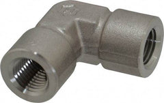 Ham-Let - 1/4" Grade 316 Stainless Steel Pipe 90° Female Elbow - FNPT x FNPT End Connections, 6,200 psi - Benchmark Tooling