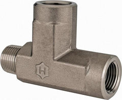 Ham-Let - 3/8" Grade 316 Stainless Steel Pipe Street Tee - MNPT x FNPT x FNPT End Connections, 5,000 psi - Benchmark Tooling