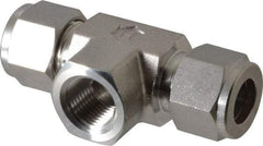 Ham-Let - 1/2" OD, Grade 316Stainless Steel Female Branch Tee - Comp x Comp x FNPT Ends - Benchmark Tooling