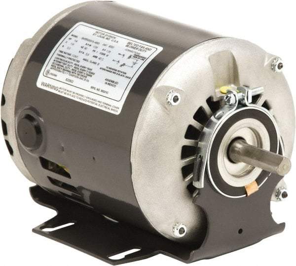 US Motors - 1/2 hp, ODP Enclosure, Auto Thermal Protection, 1,725 RPM, 115 Volt, 60 Hz, Industrial Electric AC/DC Motor - Size 48/56 Frame, Resilient Mount, 1 Speed, Sleeve Bearings, A Class Insulation, Reversible - Benchmark Tooling