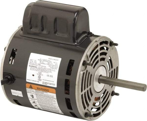 US Motors - 1/3 hp, ODP Enclosure, Auto Thermal Protection, 1,650 RPM, 115 Volt, 60 Hz, Industrial Electric AC/DC Motor - Size 48 Frame, Stud Mount, 1 Speed, Ball Bearings, 4.0 Full Load Amps, B Class Insulation, CW Lead End - Benchmark Tooling