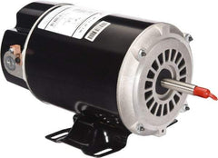 US Motors - 1.5 hp, ODP Enclosure, Auto Thermal Protection, 3,450 RPM, 115 Volt, 60 Hz, Industrial Electric AC/DC Motor - Size 48 Frame, Thru Bolt Mount, 1 Speed, Ball/SAB Bearings, 12.5 Full Load Amps, B Class Insulation, CCW Shaft End - Benchmark Tooling