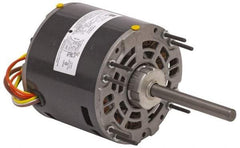 US Motors - 1/5 hp, ODP Enclosure, Auto Thermal Protection, 1,075 RPM, 208-230 Volt, 60 Hz, Industrial Electric AC/DC Motor - Size 42 Frame, Hub/Stud Mount, 3 Speed, SAB Bearings, 1.6 Full Load Amps, B Class Insulation, CCW Lead End Rev - Benchmark Tooling