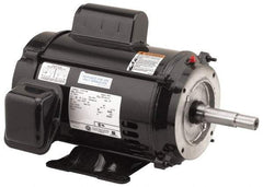 US Motors - 7-1/2 hp, ODP Enclosure, 3,480 RPM, 230 Volt, 60 Hz, Industrial Electric AC/DC Motor - Size 213 Frame, Horizontal-Footed Mount, 1 Speed, Ball Bearings, 30.4 Full Load Amps, F Class Insulation - Benchmark Tooling