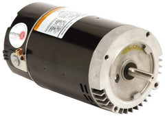 US Motors - 1.5 hp, ODP Enclosure, Auto Thermal Protection, 3,450 RPM, 115/230 Volt, 60 Hz, Industrial Electric AC/DC Motor - Size 56 Frame, C-Face Mount, 1 Speed, Ball Bearings, B Class Insulation, CW Lead End - Benchmark Tooling