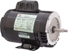 US Motors - 3/4 hp, ODP Enclosure, Auto Thermal Protection, 3,450 RPM, 115/208-230 Volt, 60 Hz, Industrial Electric AC/DC Motor - Size 56J Frame, J-Face/Rem Base Mount, 1 Speed, Ball Bearings, 11.0/5.4-5.5 Full Load Amps, B Class Insulation, CCW Drive End - Benchmark Tooling