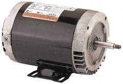 US Motors - 1 hp, ODP Enclosure, Auto Thermal Protection, 3,450 RPM, 115/230 Volt, 60 Hz, Industrial Electric AC/DC Motor - Size 56 Frame, J-Face Mount, 1 Speed, Ball Bearings, 13.6/6.8 Full Load Amps, B Class Insulation, CCW Drive End - Benchmark Tooling