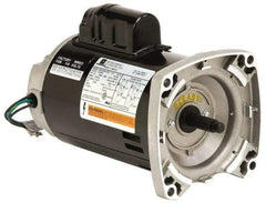 US Motors - 1/2 hp, ODP Enclosure, Auto Thermal Protection, 3,450 RPM, 115/230 Volt, 60 Hz, Industrial Electric AC/DC Motor - Size 56 Frame, Square Flange Mount, 1 Speed, Ball Bearings, 8.6/4.3 Full Load Amps, B Class Insulation, CCW Drive End - Benchmark Tooling