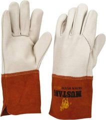 MCR Safety - Size M Unlined Leather Welding Glove - Wing Thumb - Benchmark Tooling