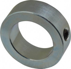 Climax Metal Products - 1-1/2" Bore, Steel, Set Screw Shaft Collar - 2-1/4" Outside Diam, 3/4" Wide - Benchmark Tooling