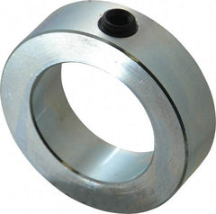 Climax Metal Products - 1-15/16" Bore, Steel, Set Screw Shaft Collar - 3" Outside Diam, 7/8" Wide - Benchmark Tooling