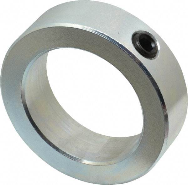 Climax Metal Products - 2-1/4" Bore, Steel, Set Screw Shaft Collar - 3-1/4" Outside Diam, 15/16" Wide - Benchmark Tooling