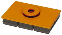 Mason Ind. - 10" Long x 10" Wide x 1" Thick, Neoprene & Steel, Machinery Leveling Pad & Mat - 5,000 Lb Max Load - Benchmark Tooling