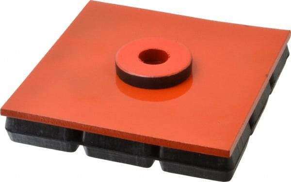 Mason Ind. - 6" Long x 6" Wide x 1" Thick, Neoprene & Steel, Machinery Leveling Pad & Mat - 1,800 Lb Max Load - Benchmark Tooling