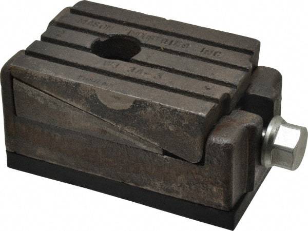 Mason Ind. - 15,000 Lb Capacity, 3-1/2 Wide x 6" Long, 1/2" Pad, Wedge Jack - 1/4" Rise - Benchmark Tooling