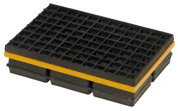 Mason Ind. - 12" Long x 10" Wide x 1-1/4" Thick, Neoprene & Steel, Machinery Leveling Pad & Mat - 6,000 Lb Max Load - Benchmark Tooling