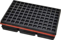 Mason Ind. - 6" Long x 4" Wide x 1-1/4" Thick, Neoprene & Steel, Machinery Leveling Pad & Mat - 1,200 Lb Max Load - Benchmark Tooling