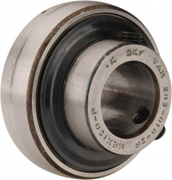 SKF - 5/8" ID x 1.5748" OD, 1,650 Lb Dynamic Capacity, Insert Bearing Insert Bearing - 0.4724" Race Width, 1,070 Lb Static Capacity - Benchmark Tooling