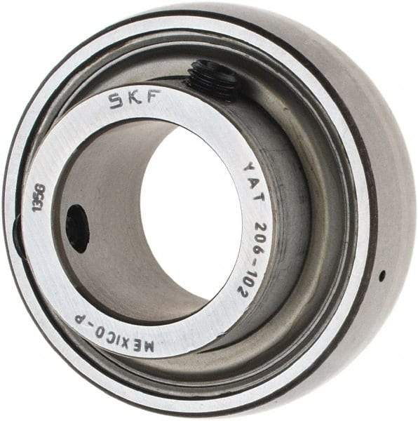 SKF - 1-1/8" ID x 2.4409" OD, 3,380 Lb Dynamic Capacity, Insert Bearing Insert Bearing - 0.7087" Race Width, 2,520 Lb Static Capacity - Benchmark Tooling