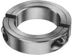 Climax Metal Products - 3" Bore, Stainless Steel, Two Piece Shaft Collar - 4-1/4" Outside Diam, 7/8" Wide - Benchmark Tooling