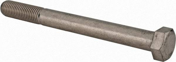 Value Collection - 7/8-9 UNC, 9" Length Under Head Hex Head Cap Screw - Partially Threaded, Grade 316 Stainless Steel, Uncoated, 9/16" Hex - Benchmark Tooling
